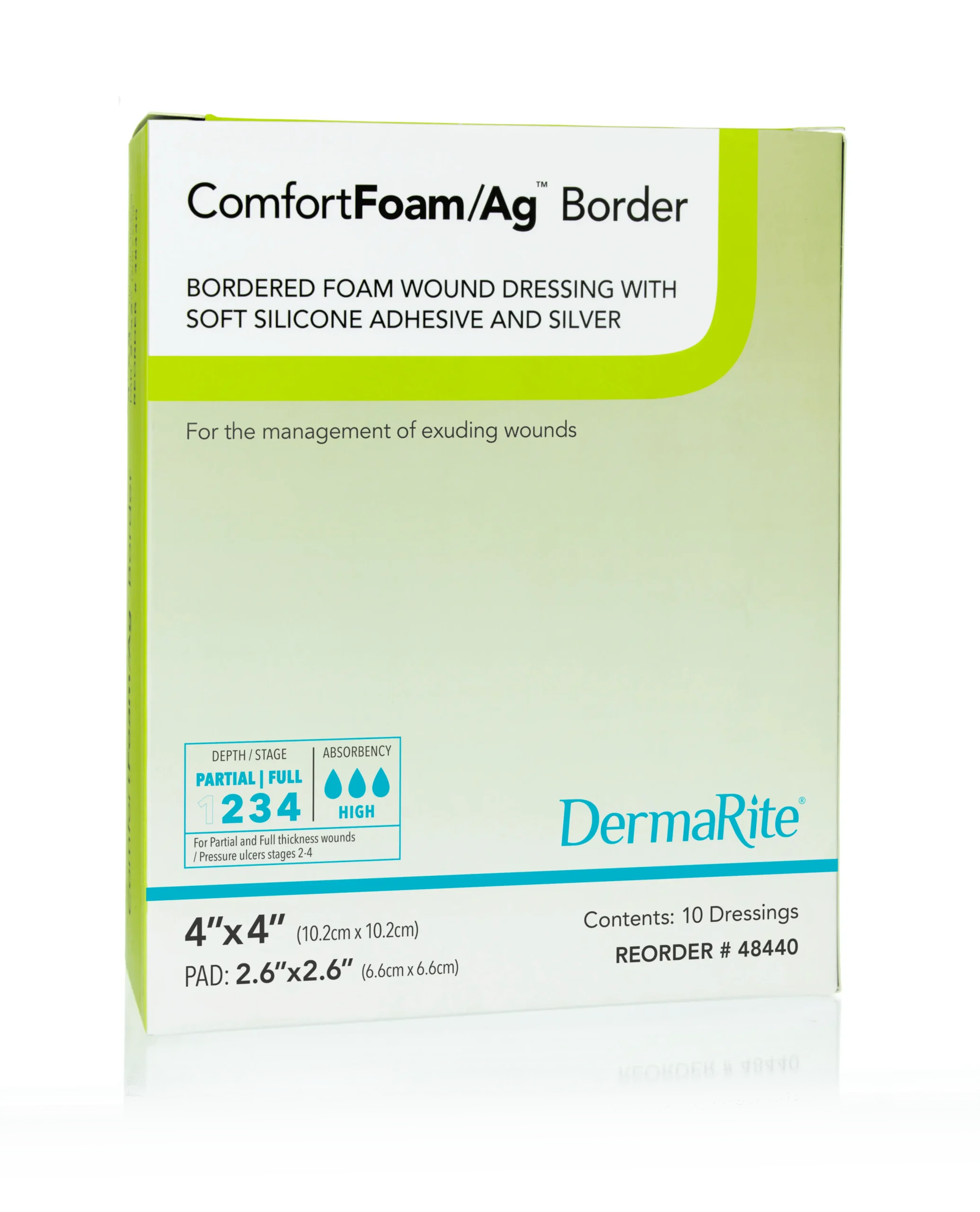 ComfortFoam Ag Border Silver Foam Dressing / Photo Preview 3